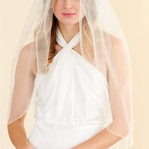 Dareth Colburn Pearl & Sequin Wedding Veil